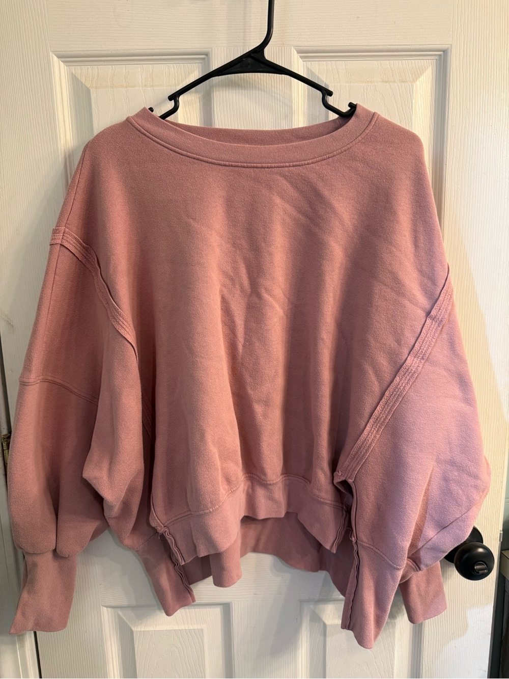 Altar'd State Dusty Rose Oversized Crewneck Sweatshirt